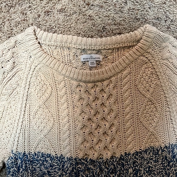 BNWOT LLBean Signature beautiful colorblock tunic sweater - women’s XXS! - Picture 4 of 6